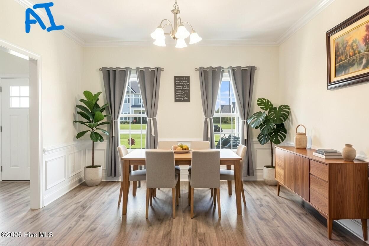 AI staging with new paint in Alabaster white - 2019 Tarpon Trail, New Bern, NC 28562