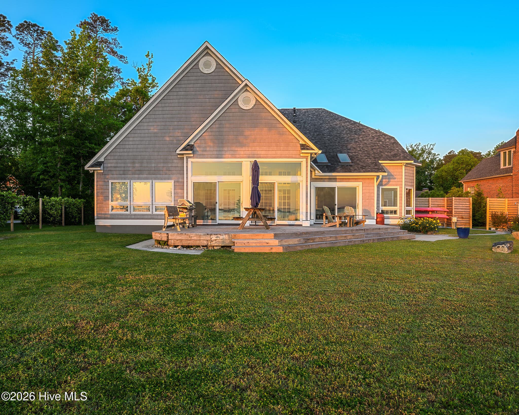 Sunrise Lighting over the Backyard - 228 Drake Landing, New Bern, NC 28560