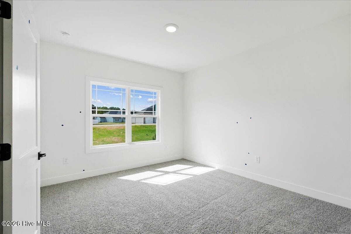 Bedroom 2 at Front with double doors - Great as an office space. - 108 Brighton Street, La Grange, NC 28551
