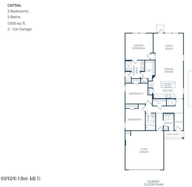 Cattail Floorplan - 3140 Weather Side Drive SE 209, Southport, NC 28461