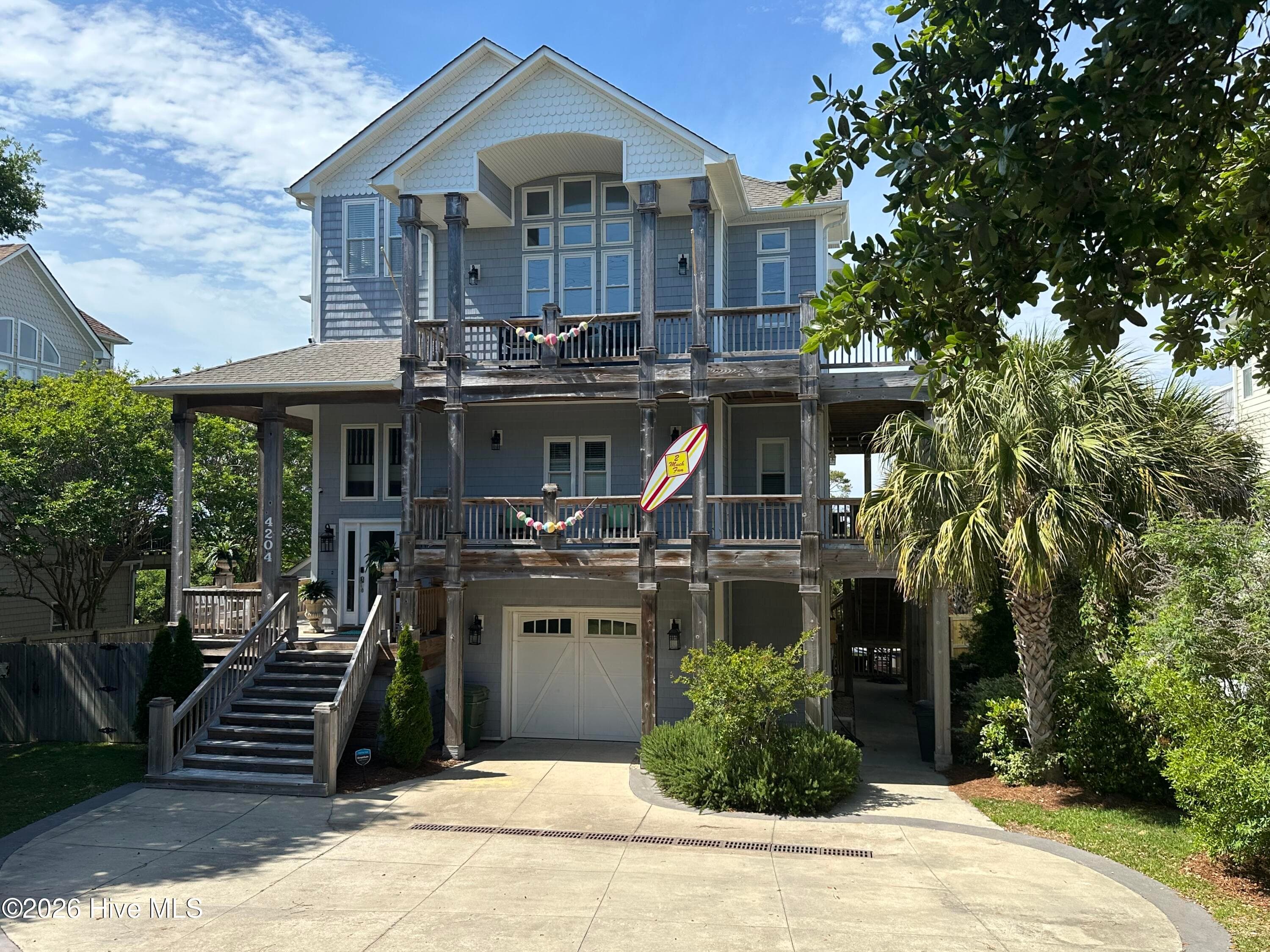 Curb Side Elevation - 4204 Emerald Drive, Emerald Isle, NC 28594