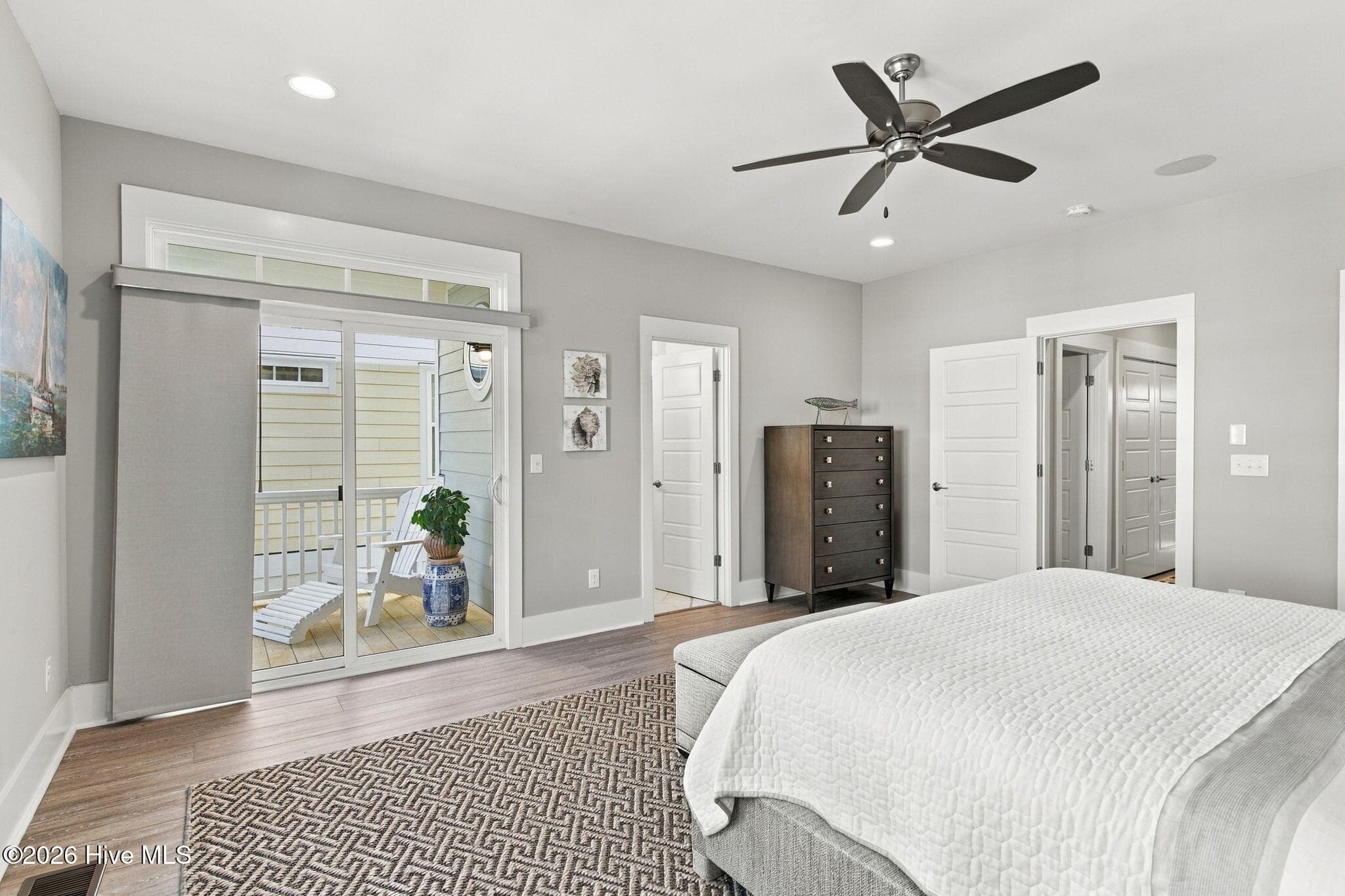 Primary suite with private deck - 229 Red Lewis Drive, Kure Beach, NC 28449