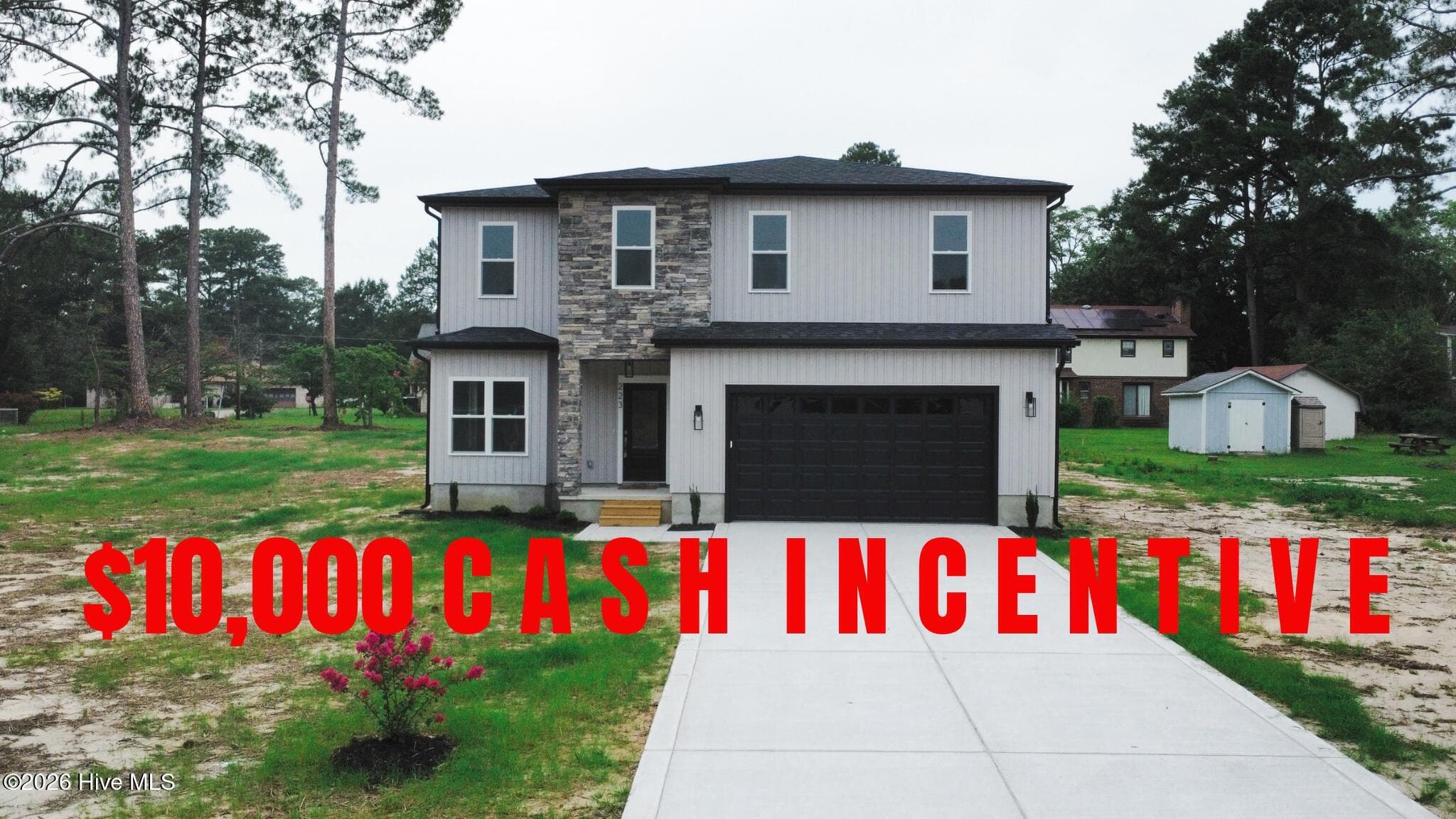 Front view - 223 Glenwood Trail, Goldsboro, NC 27534