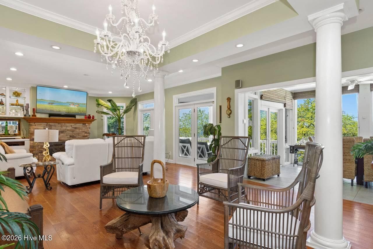 Open Living & Dining Areas - 7012 Sound Drive, Emerald Isle, NC 28594