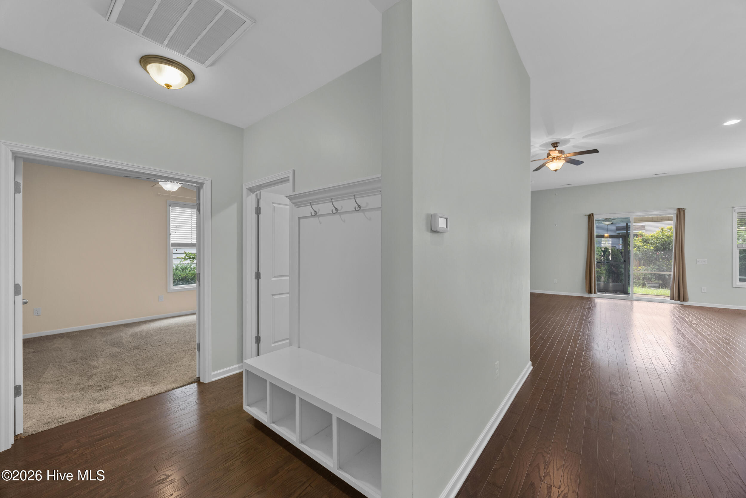 Hallway to laundry drop zone and office - 507 Steele Loop, Wilmington, NC 28411