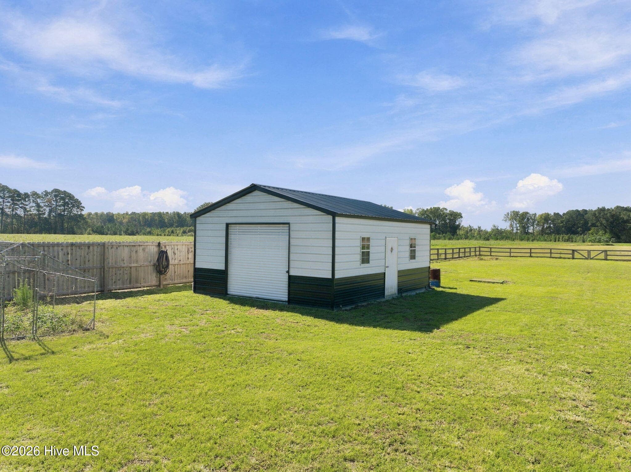 Permitted 20 x 25 concrete slab garage in addition to the 2-car garage attached to the house! - 1400 Chason Road, Lumber Bridge, NC 28357