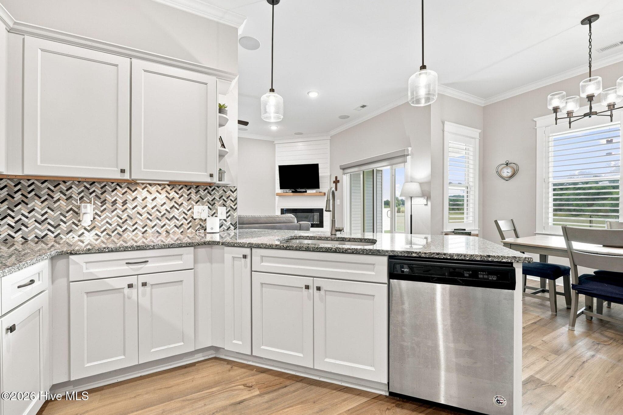 Open concept kitchen and dining - 2212 Marinwood Court, Greenville, NC 27834