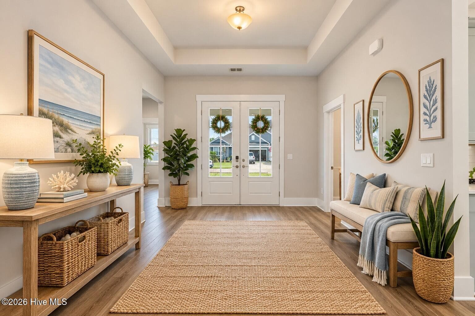Virtually Staged front foyer - 7789 Harrier Circle, Leland, NC 28451
