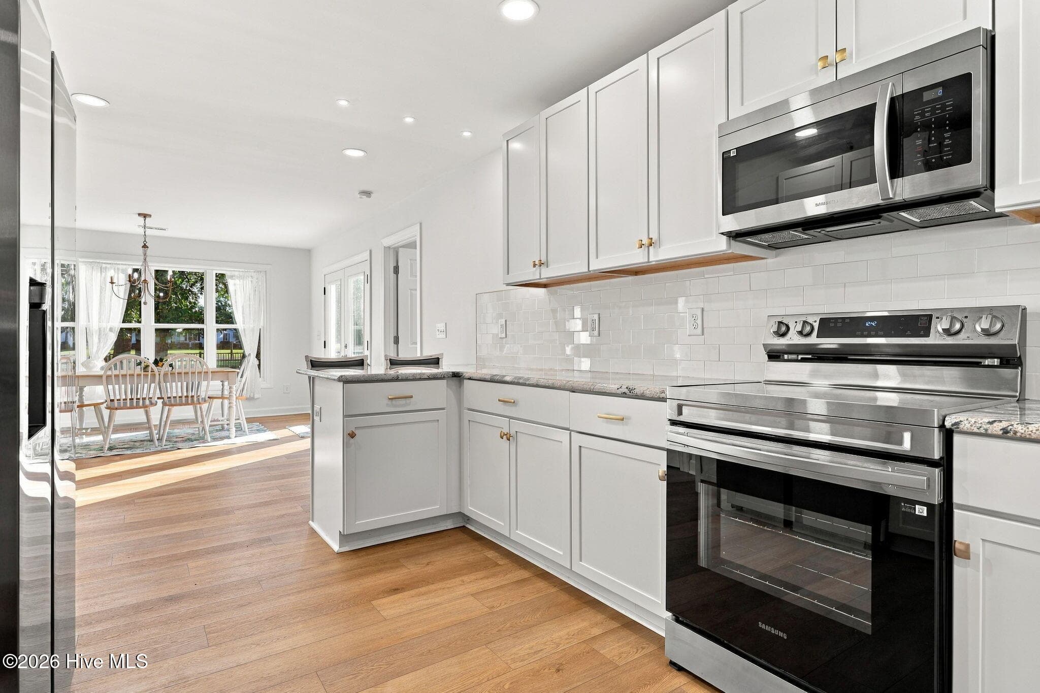 VIEW FROM KITCHEN TO DINING - 1874 Slatestone Road, Washington, NC 27889