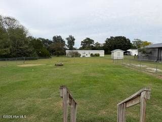 Fenced-in back yard - 3760 Sean Drive, La Grange, NC 28551
