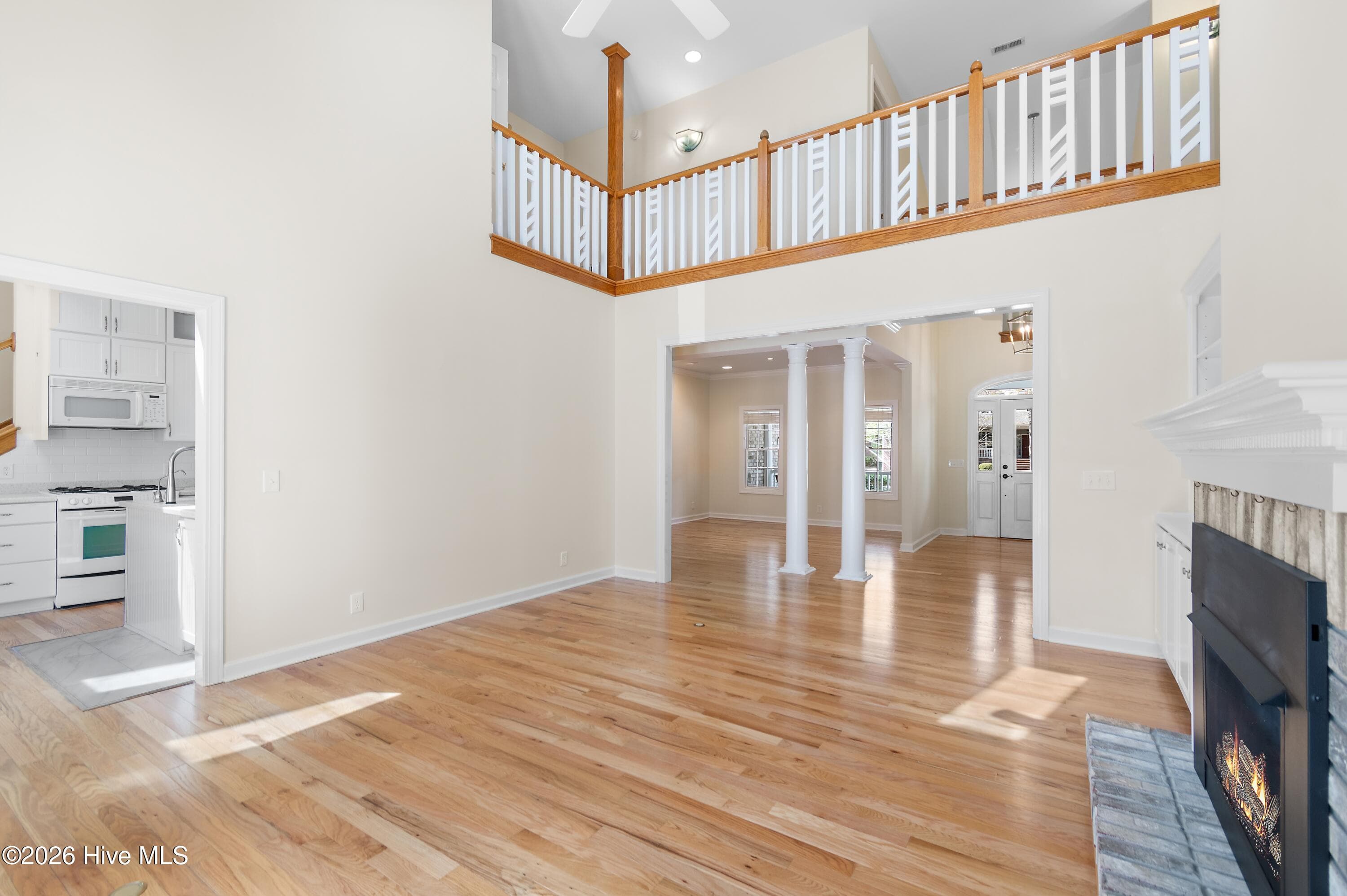 View of 2nd Floor from Living Room - 4354 Marsh Elder Court, Southport, NC 28461