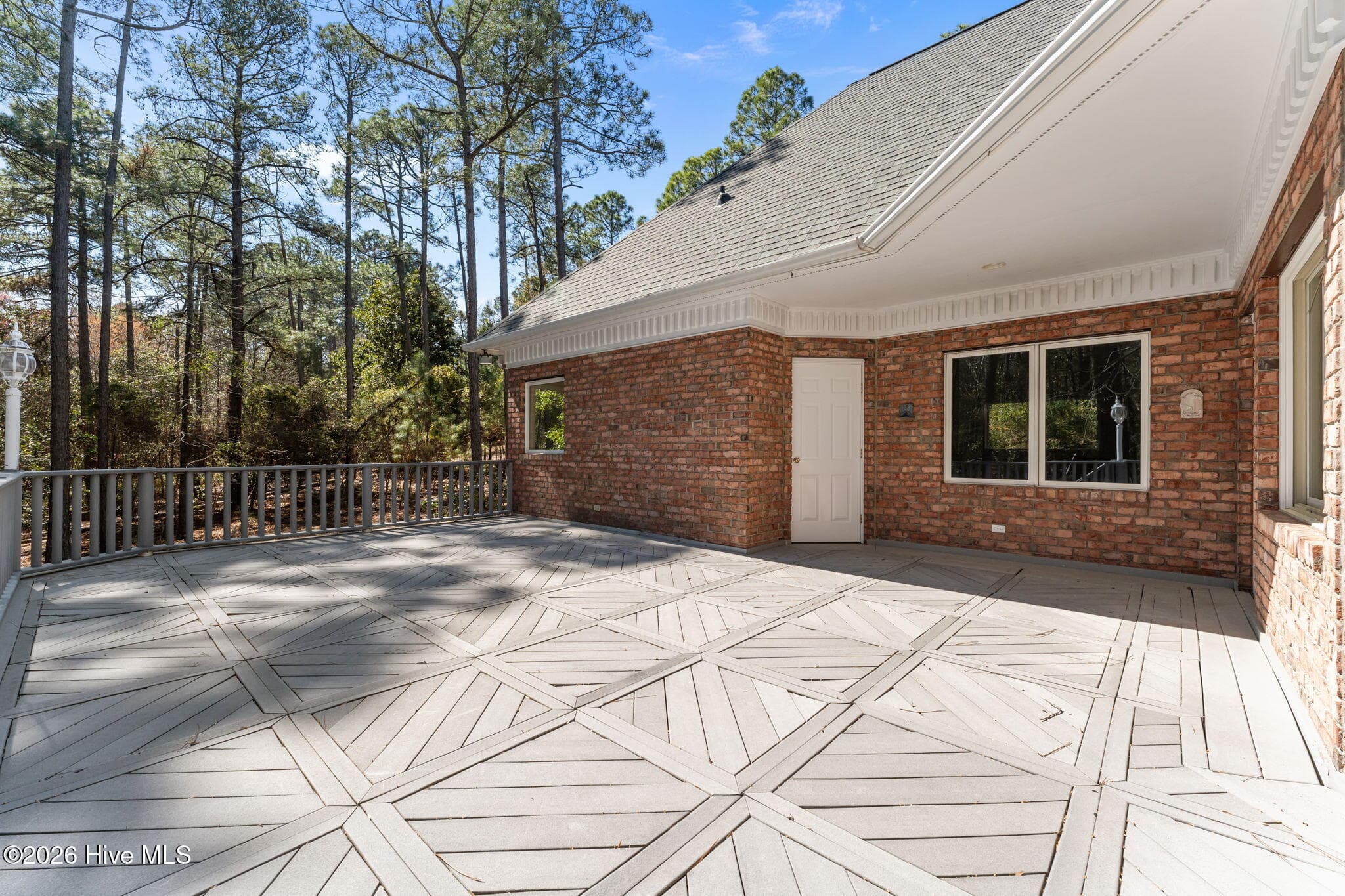 Grand view of the outside of the deck from the stair way. - 22 Lochmere Drive, Pinehurst, NC 28374
