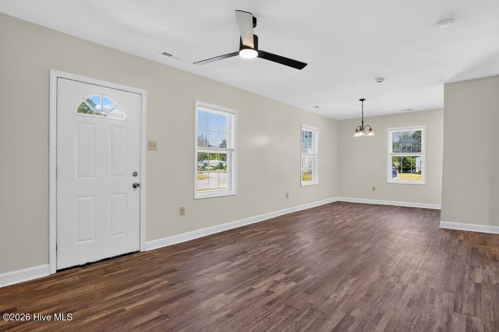 Great Room View from Bedroom Hall - 830 Clark Avenue, New Bern, NC 28560