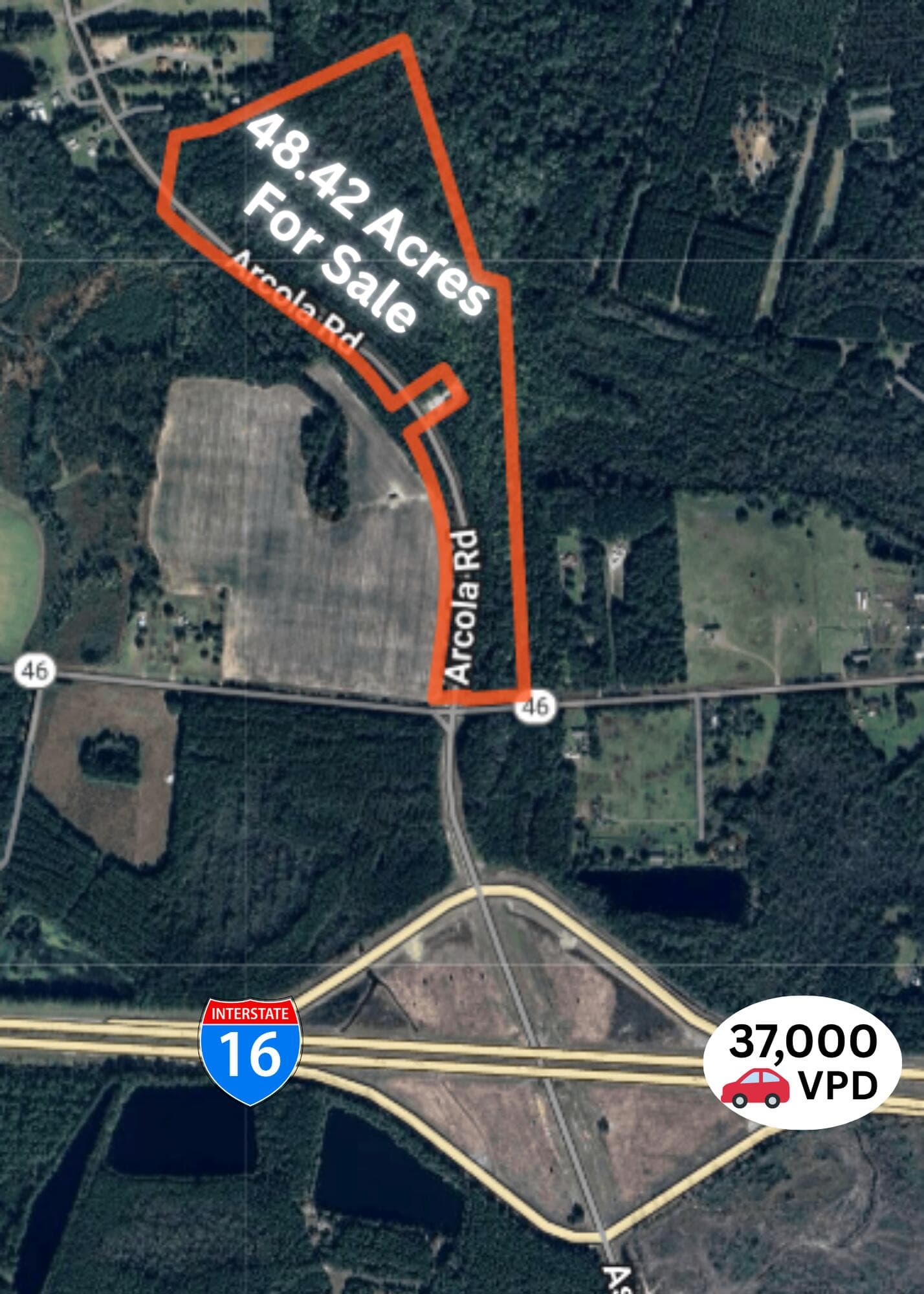 Undeveloped at 000 Arcola Road, Pembroke, GA 31321, photo 2 of 10