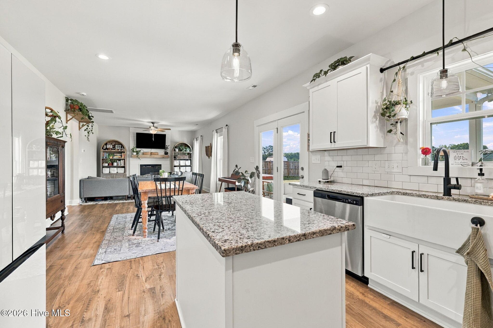 Kitchen island is perfect prep space! - 1400 Chason Road, Lumber Bridge, NC 28357