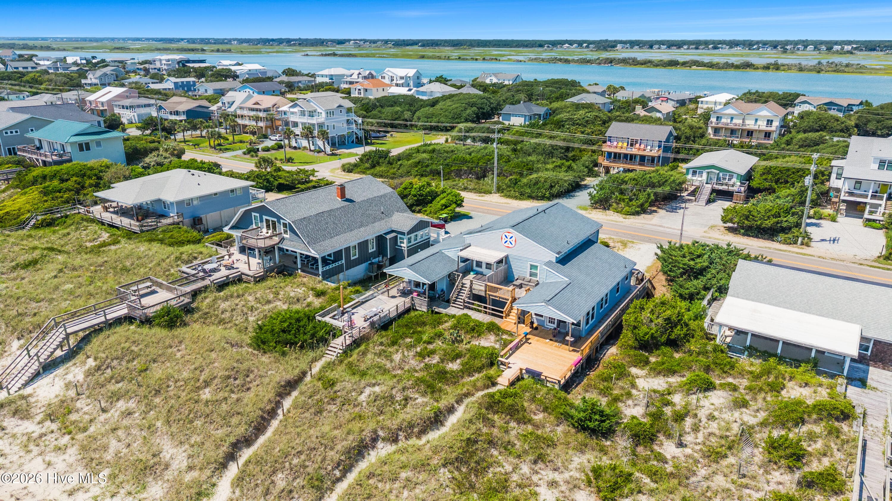 The beach-house life looks pretty good from up here. - 129 S Anderson Boulevard A, Topsail Beach, NC 28445