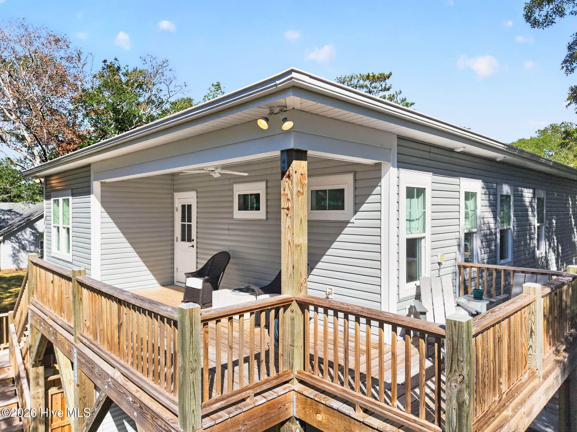 Large Covered Back Deck and side deck for sunning - 101 SE 14th Street, Oak Island, NC 28465