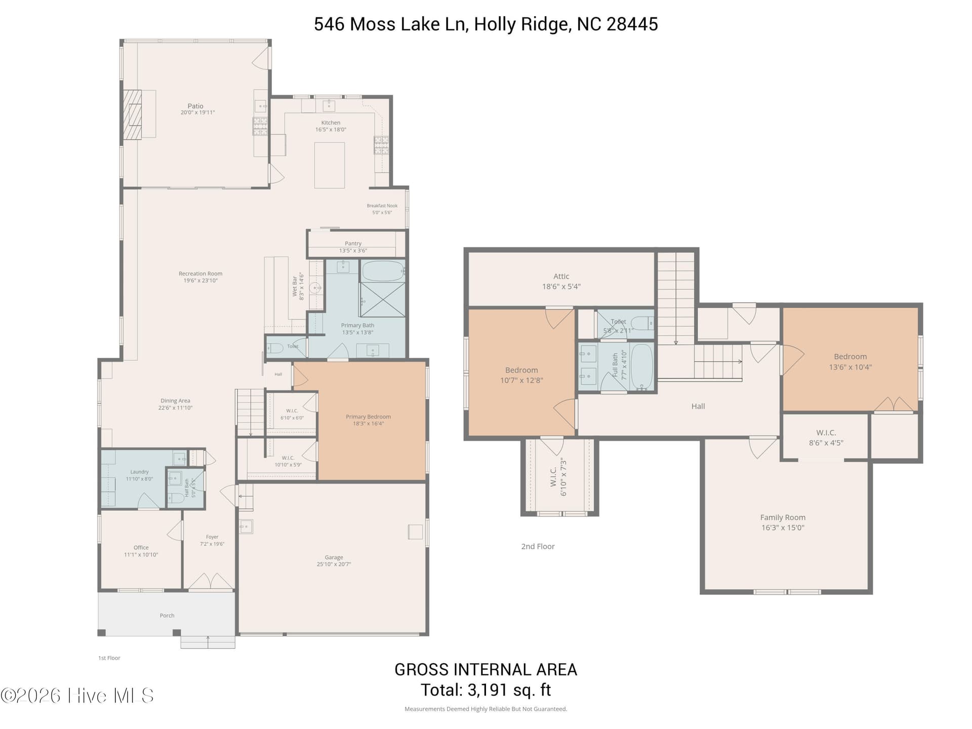 Single Family Residence at 546 Moss Lake Lane, Holly Ridge, NC 28445, photo 8 of 82
