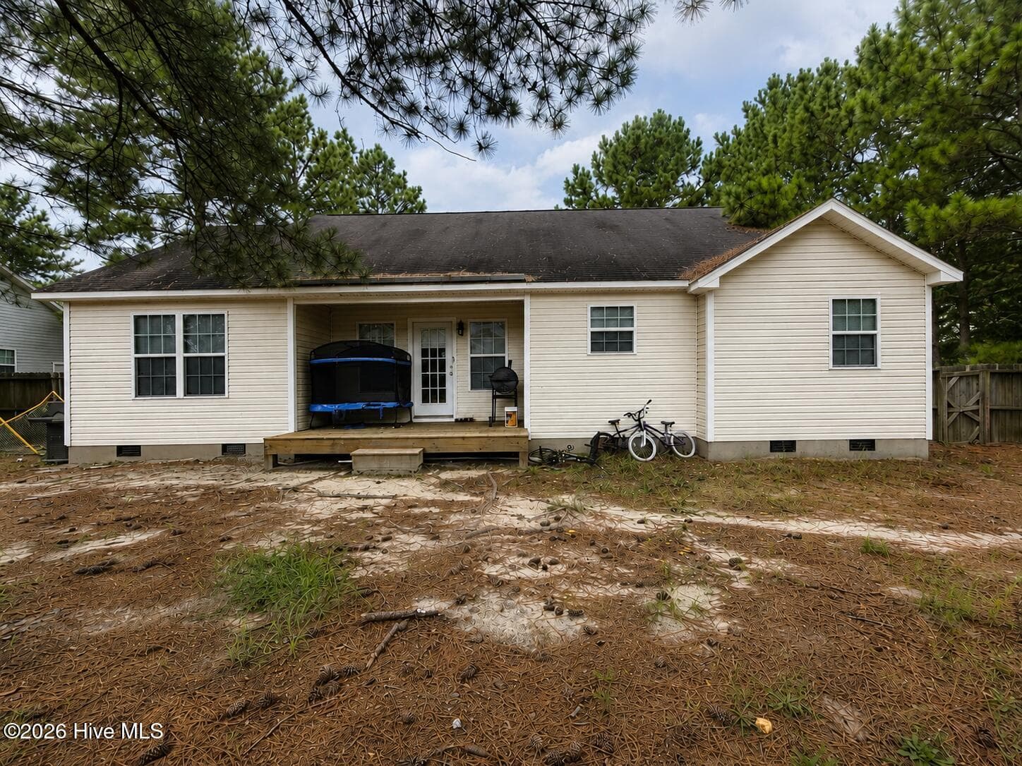 back of home - 155 Pecan Lane, Aberdeen, NC 28315