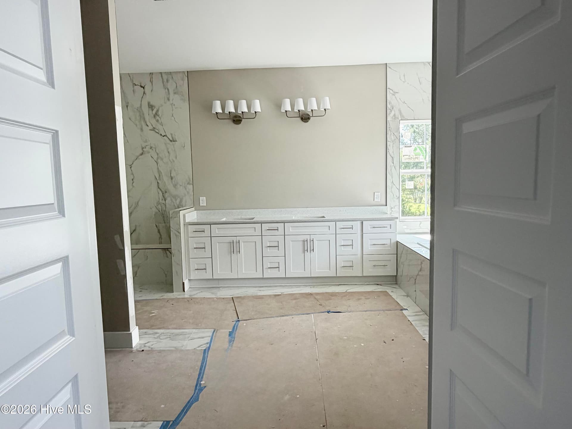 Primary bath, under construction. - 550 Glenburnie Street NW, Calabash, NC 28467