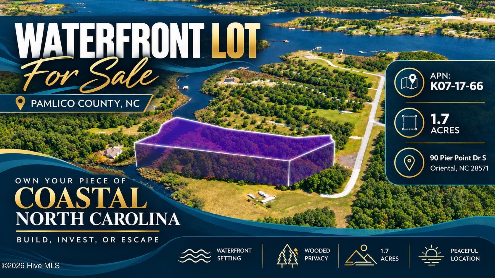 90 Pier Point Road S, Oriental, NC 28571
