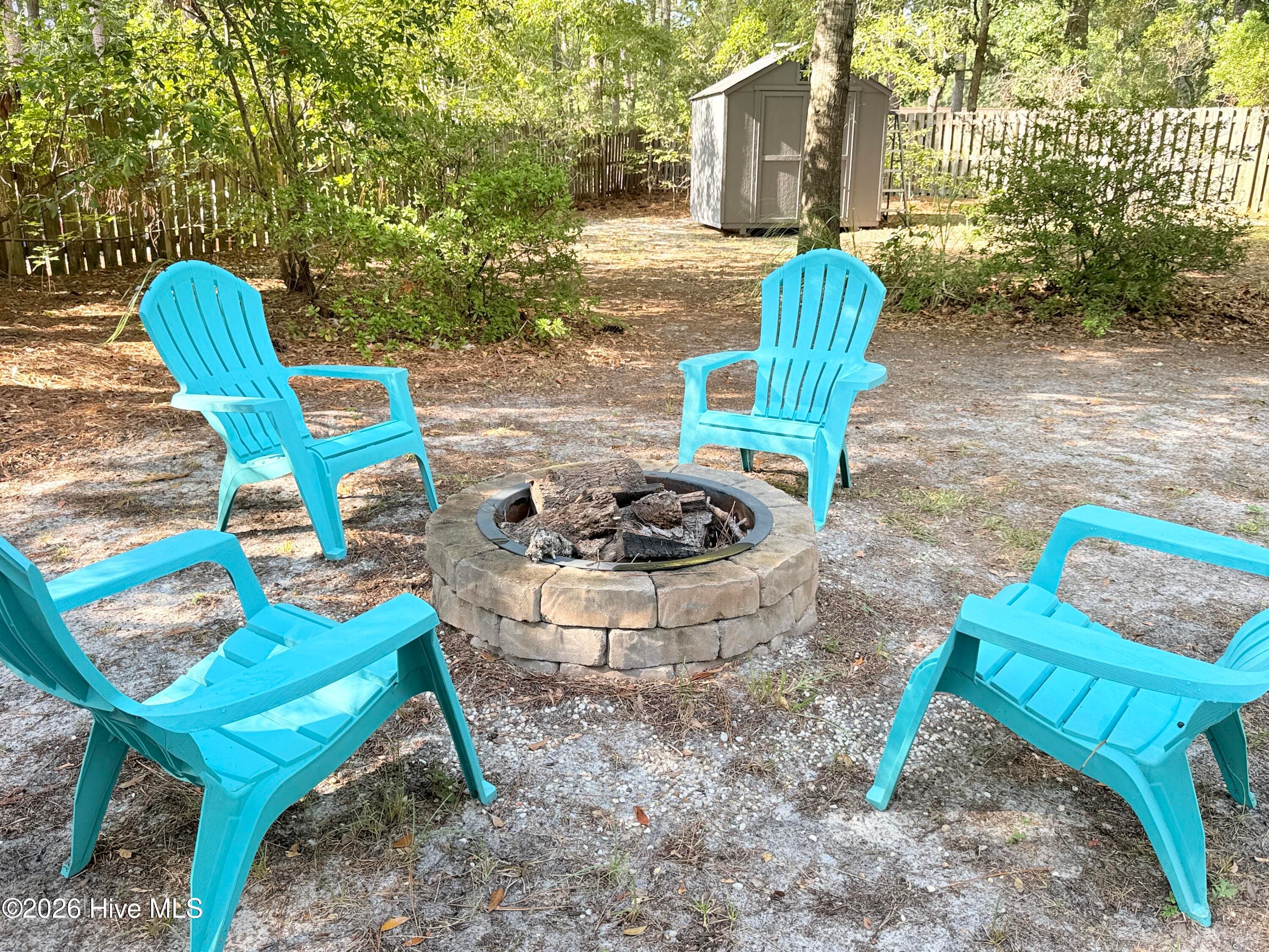 Toast your marshmellows here around the firepit! - 1001 Hunting Ridge Road, Wilmington, NC 28412