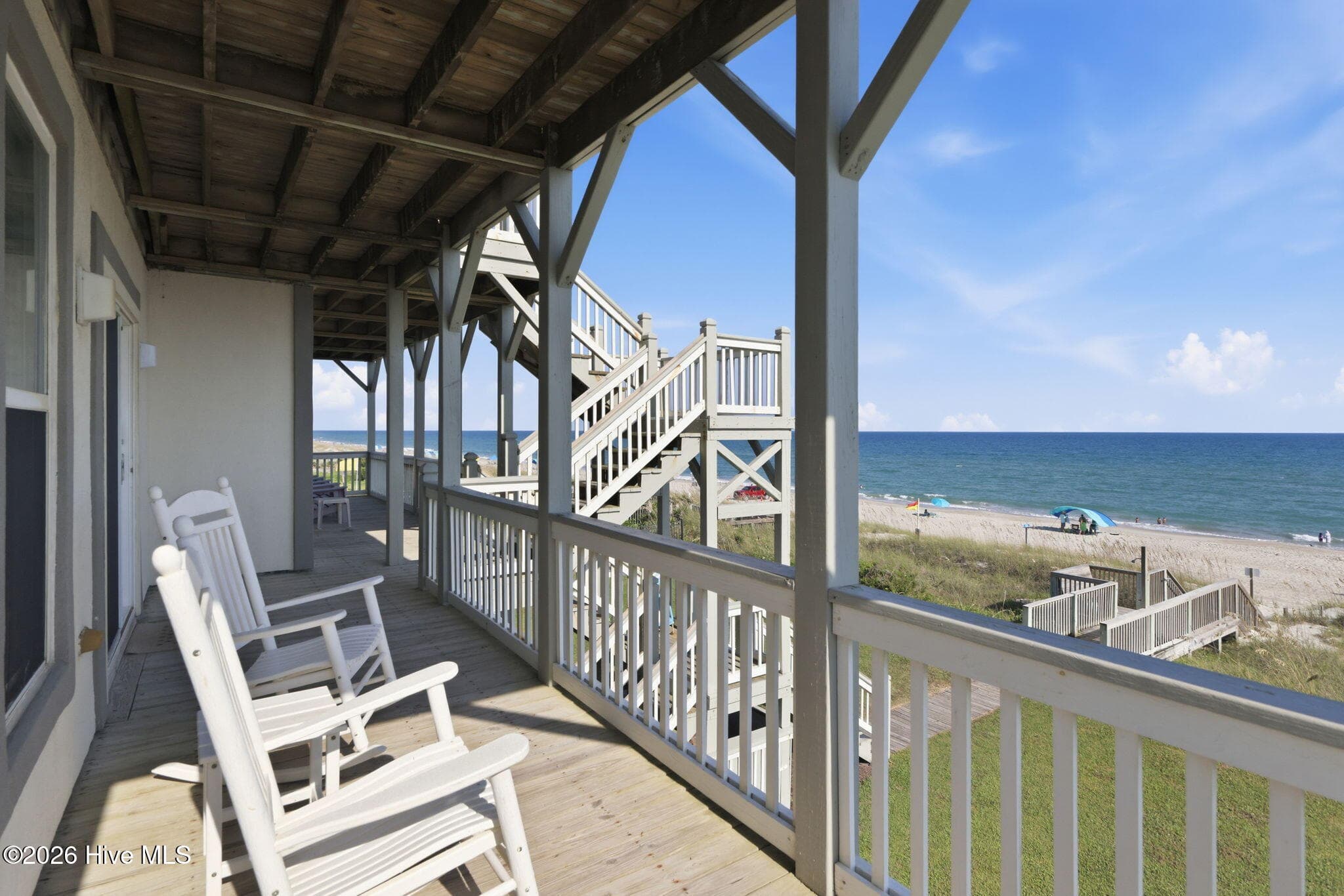 Rear oceanfront deck - 2801 Pier Pointe Drive B2, Emerald Isle, NC 28594
