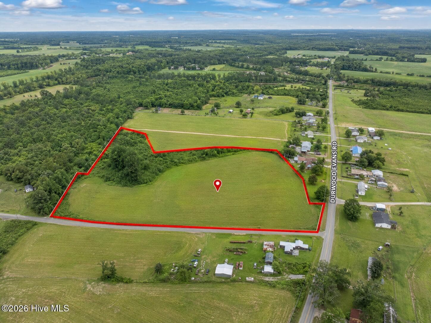 LINES ARE APPROXIMATE - 7.34ac Durwood Evans Road, Beulaville, NC 28518