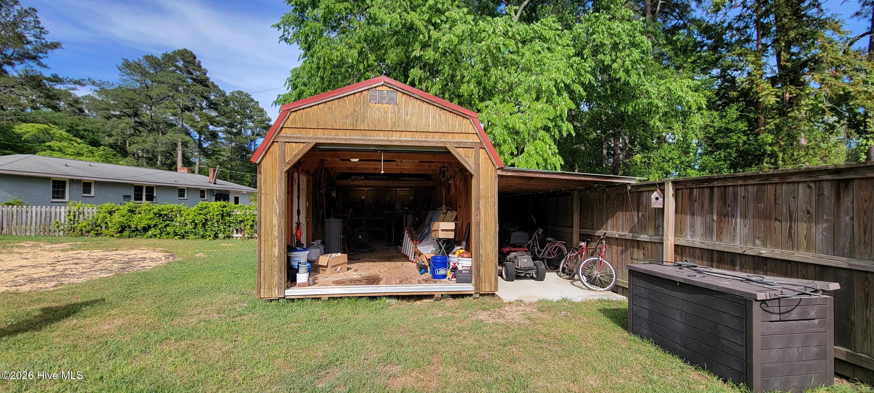 Outbuilding with electric - 110 Landon Drive, Washington, NC 27889