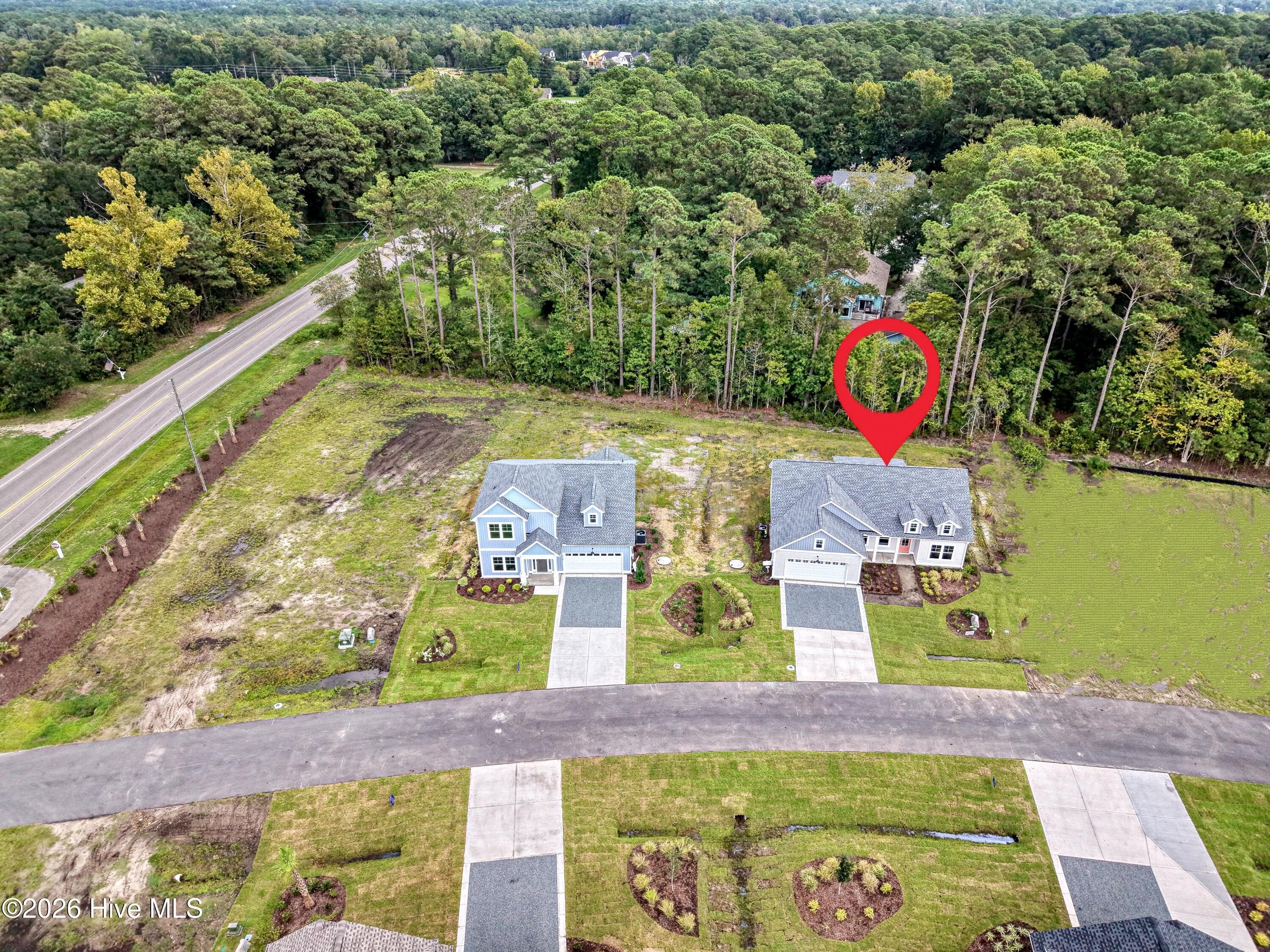 Large level rear yard with privacy. - 2111 Cregan Cove SW (Lot 19), Ocean Isle Beach, NC 28469