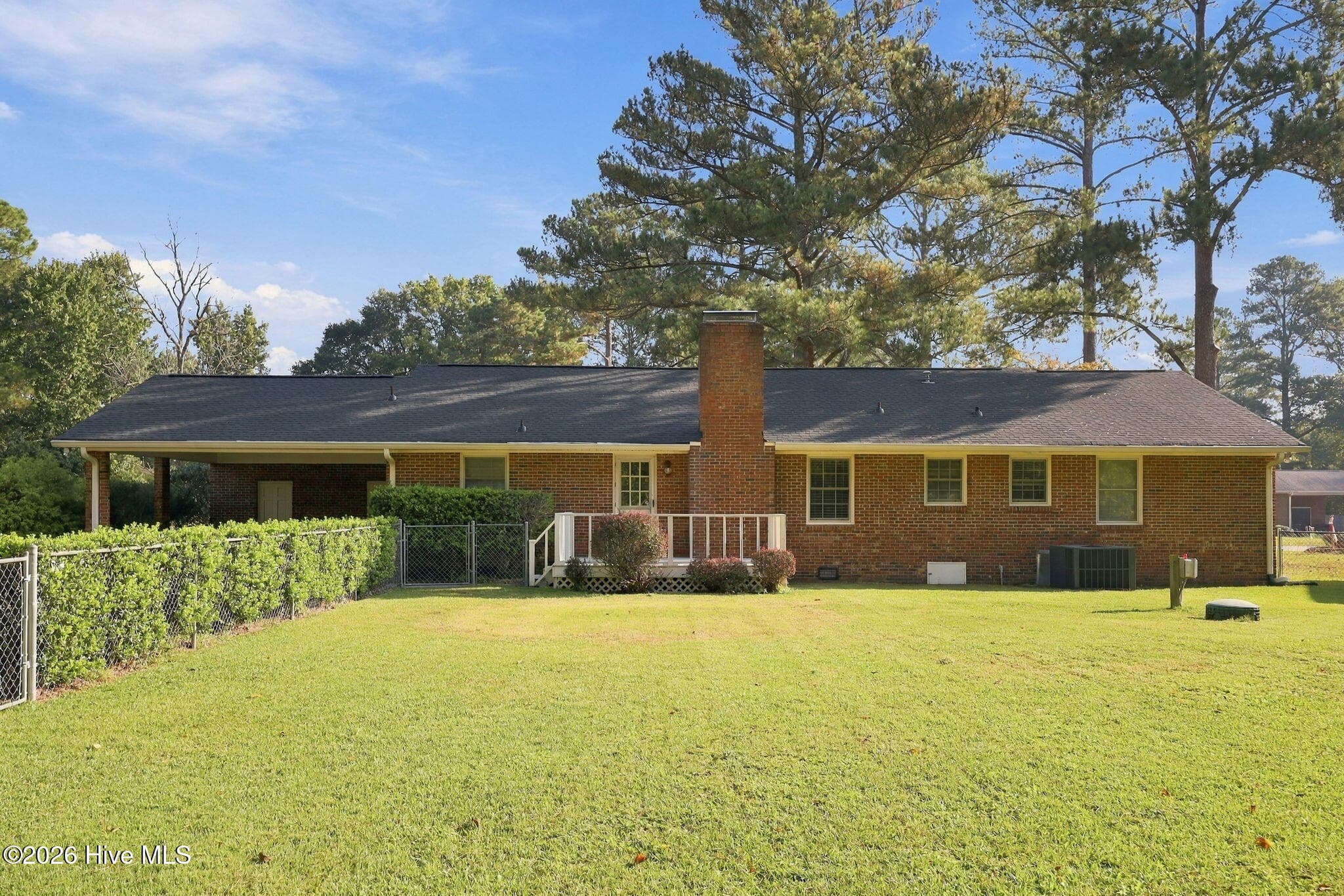 Fenced in back yard - 109 Hardee Street, Greenville, NC 27858