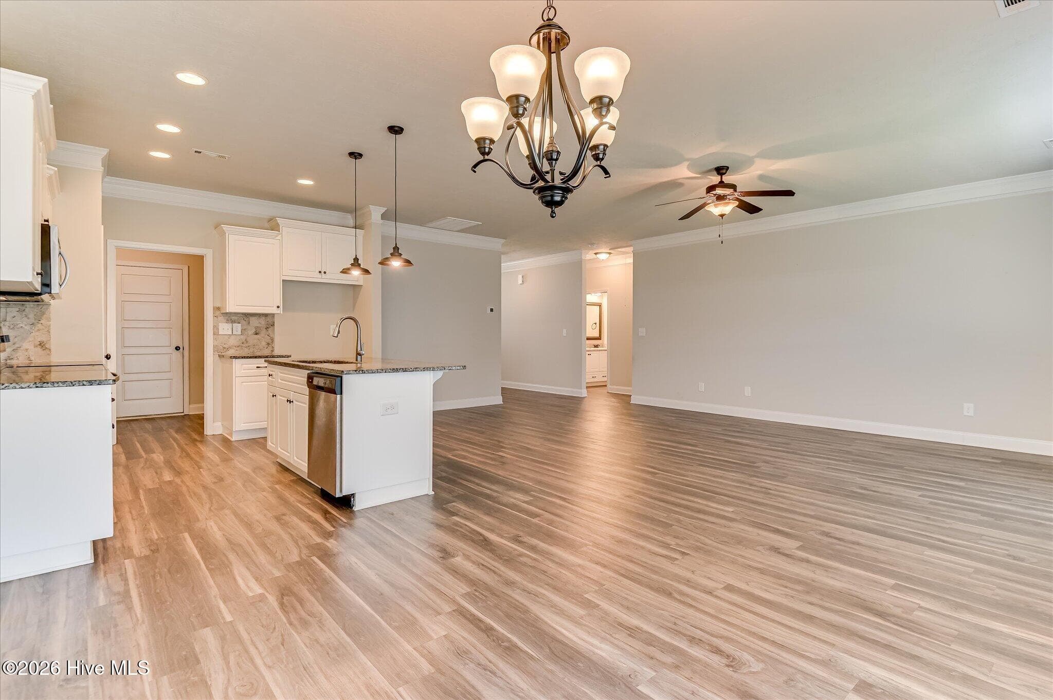 Dining room with view of great room - 160 Swinton Pond Road, Grovetown, GA 30813