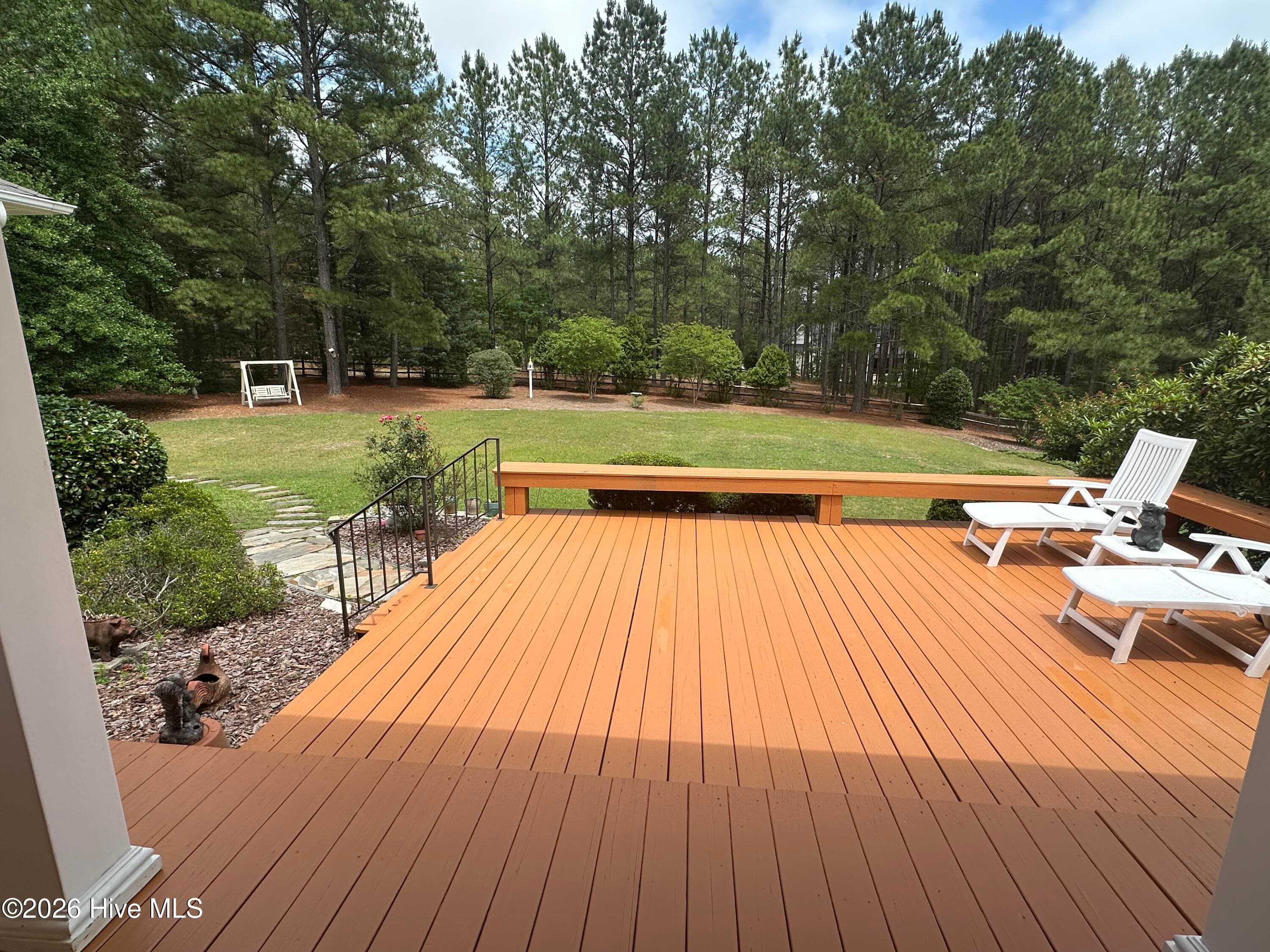 Rear deck - 139 Broken Ridge Trail, West End, NC 27376