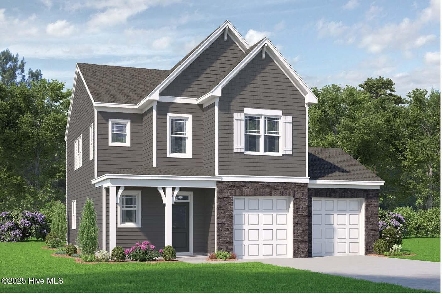 Rendering will be updated as home progresses. - 1318 Rosenwald Drive, Lot 69, Leland, NC 28451