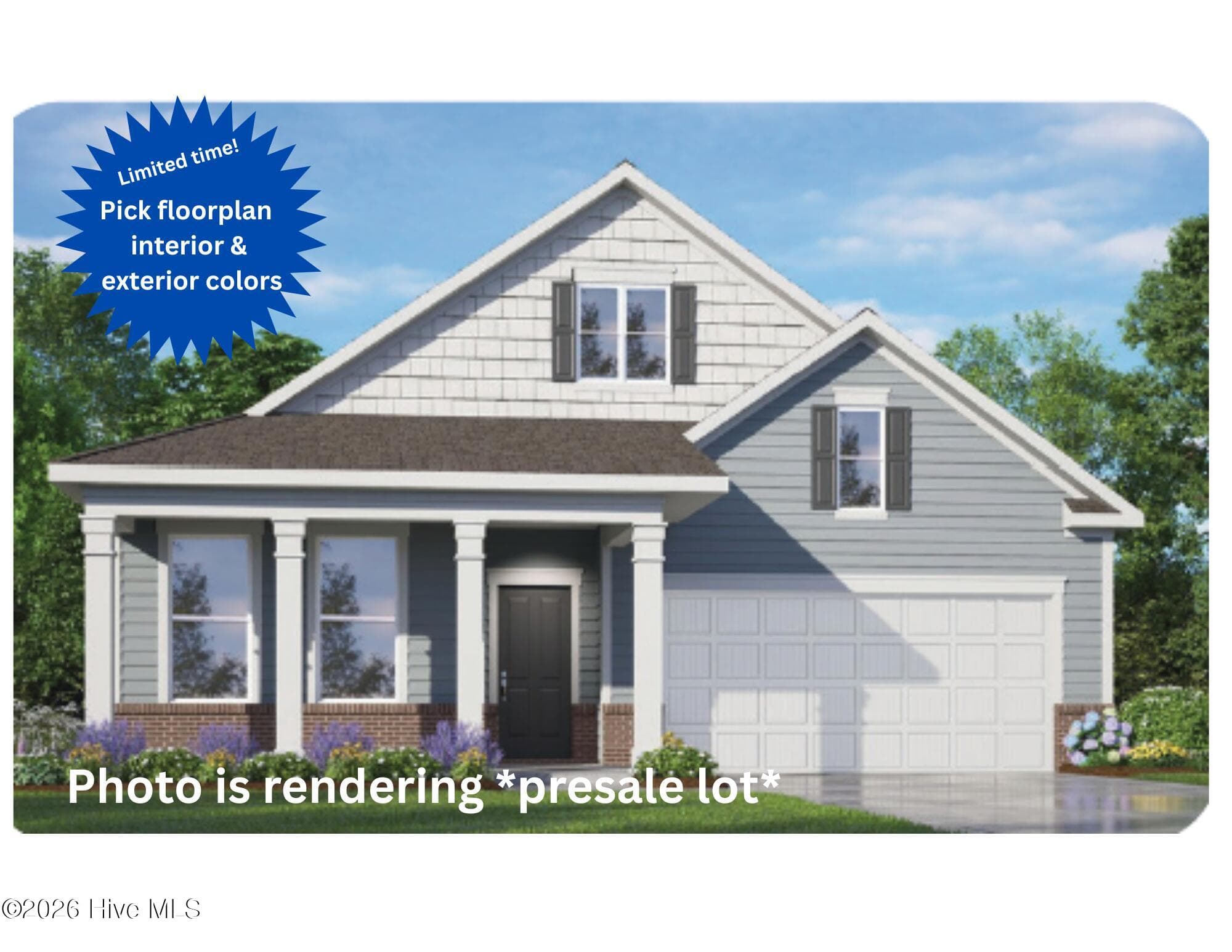 Photo is rendering not actual home - 7005 Bayberry Park Drive, New Bern, NC 28562