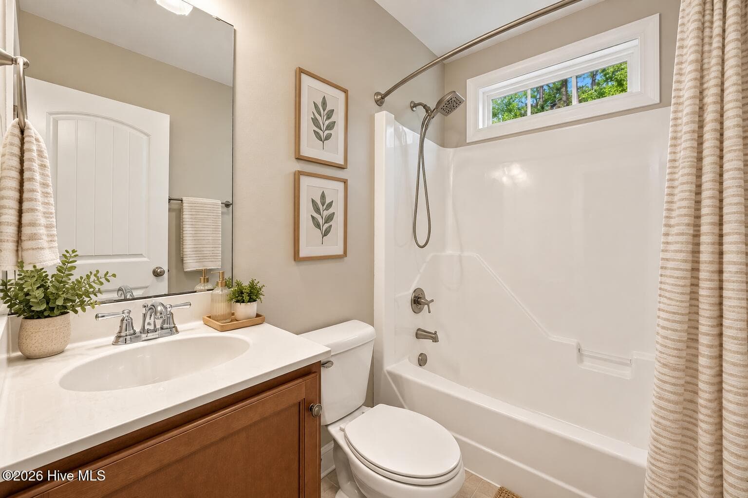 Virtually staged guest bathroom - 116 Mccabe Court, Havelock, NC 28532
