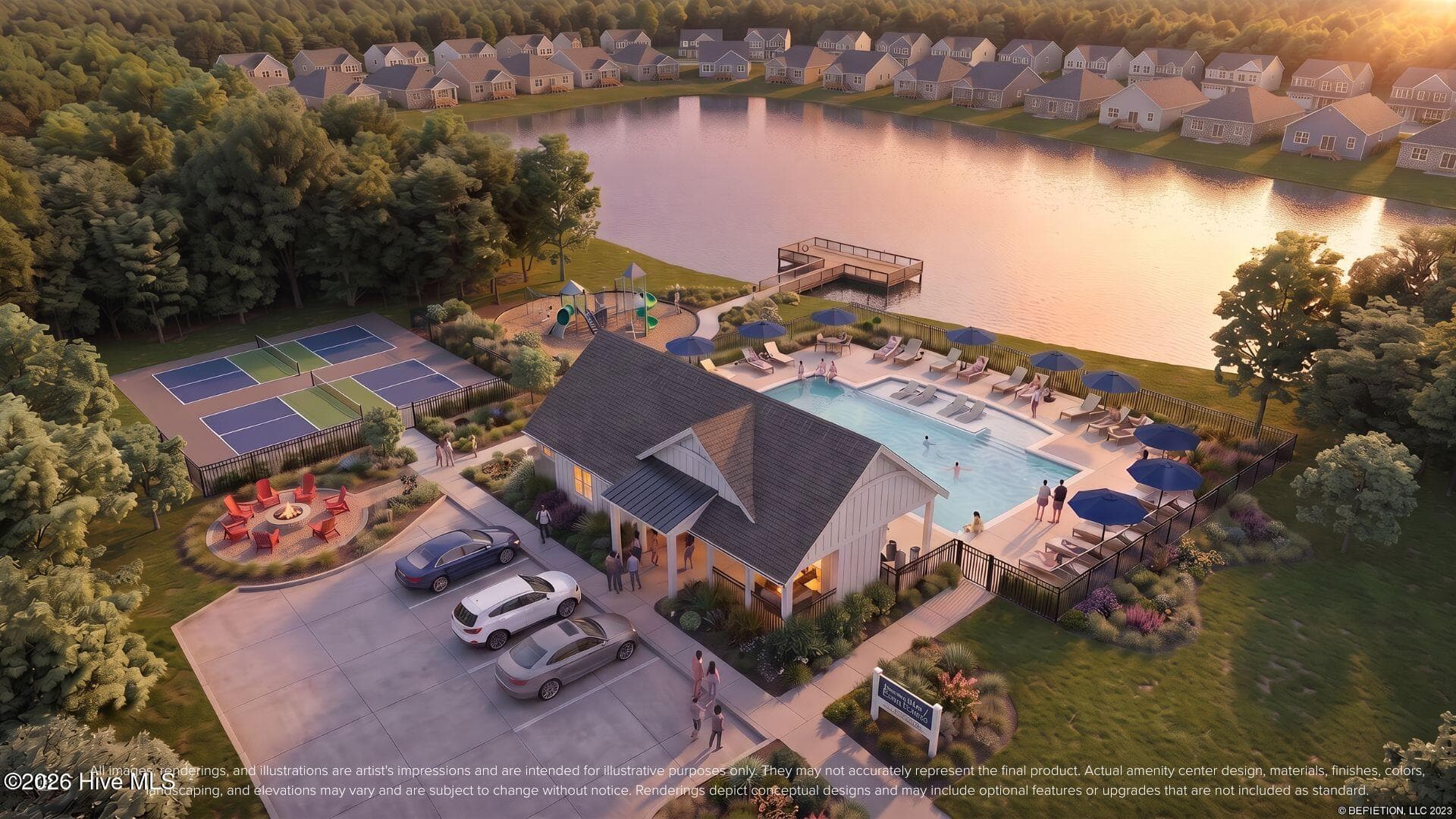 This is a marketing rendering of the proposed amenities and are meant for illustrative purposes only. Final product and finishes, including landscaping, may vary. - 2156 Summer Cottage Way 193, Leland, NC 28451