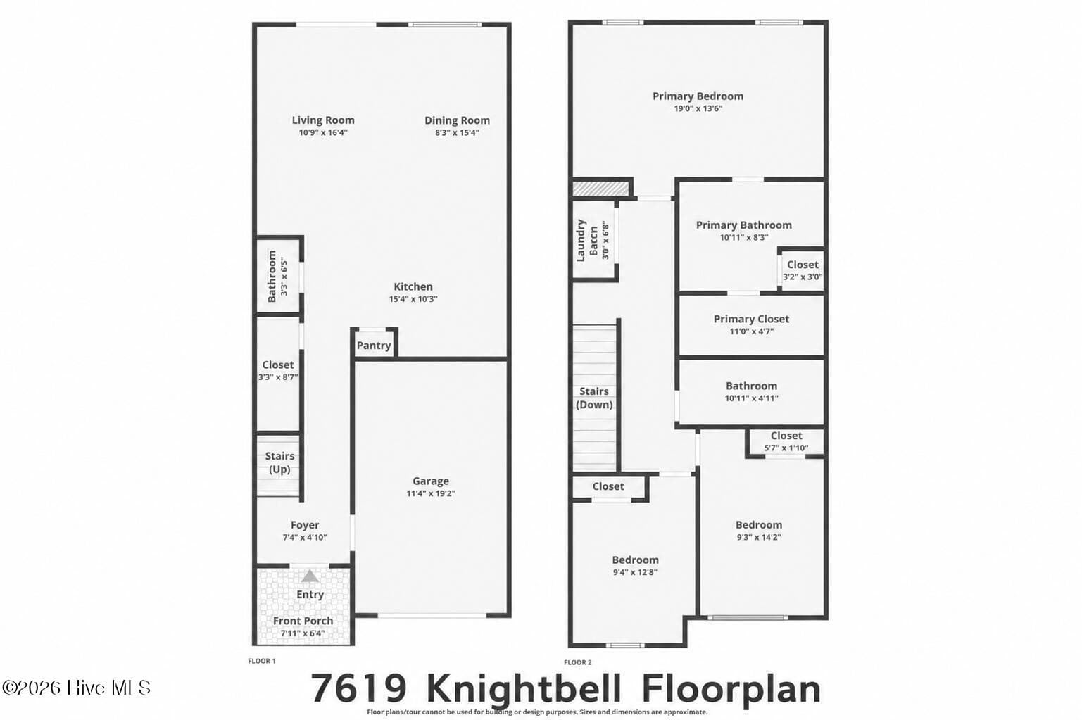 Floorplan - 7619 Knightbell Circle, Leland, NC 28451