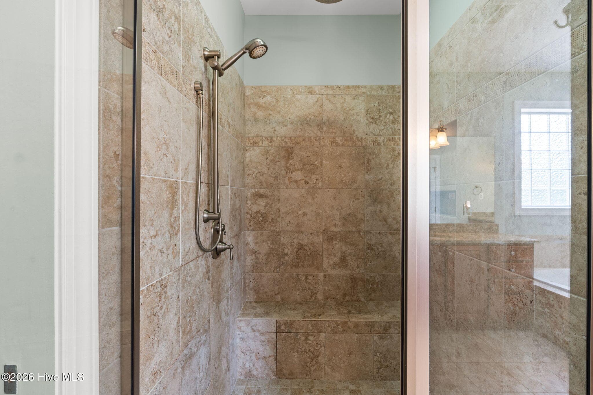 Primary Bath Walk In Shower - 461 Springwood Drive SE, Bolivia, NC 28422