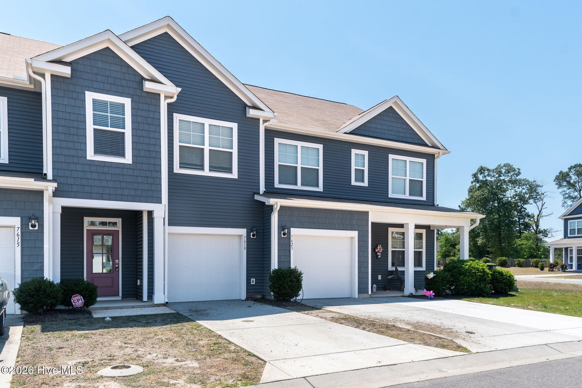 Left front of home - 7619 Knightbell Circle, Leland, NC 28451