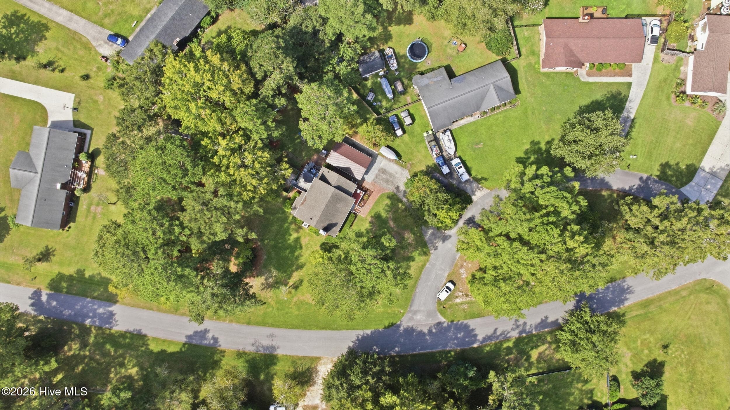 Aerial View - 3308 Hunt Master Road, Trent Woods, NC 28562