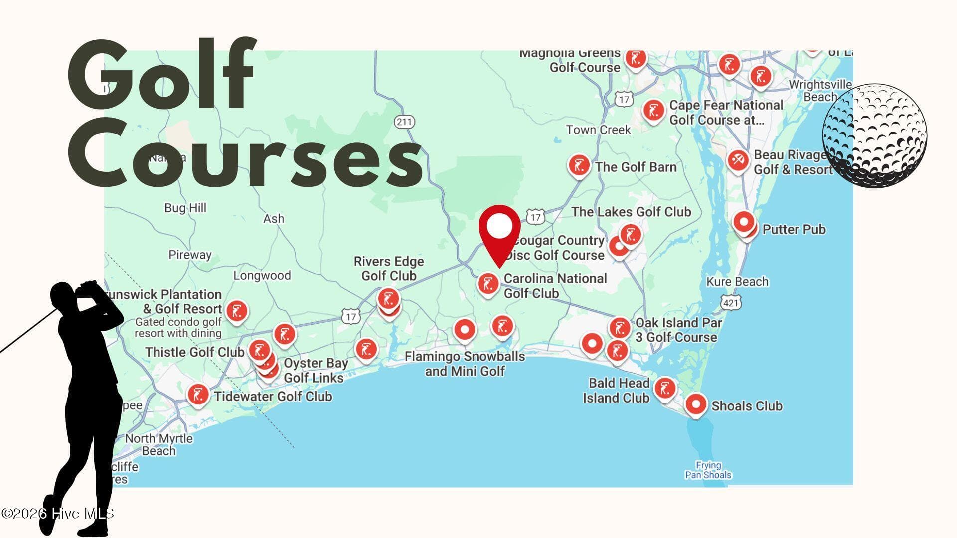 26 Golf Courses nearby - 1038 Burled Oak Ridge Loop SE, Bolivia, NC 28422