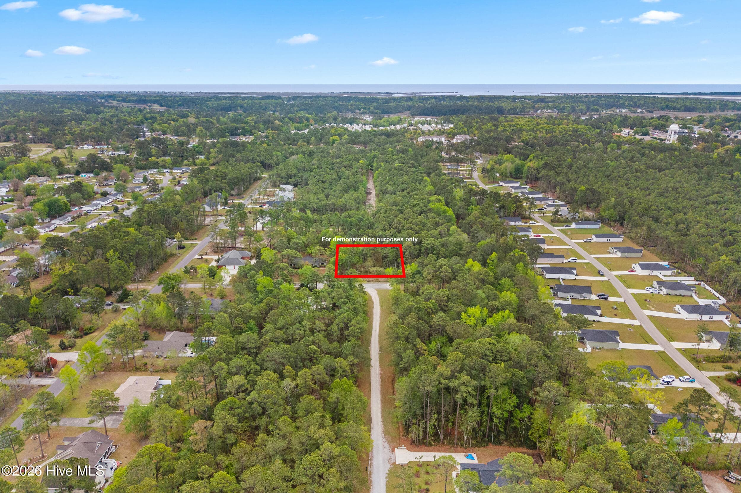 Boundary lines shown in red are for illustrative purposes only and should not be considered exact. - 3 3 Deer Run Road SW, Carolina Shores, NC 28467