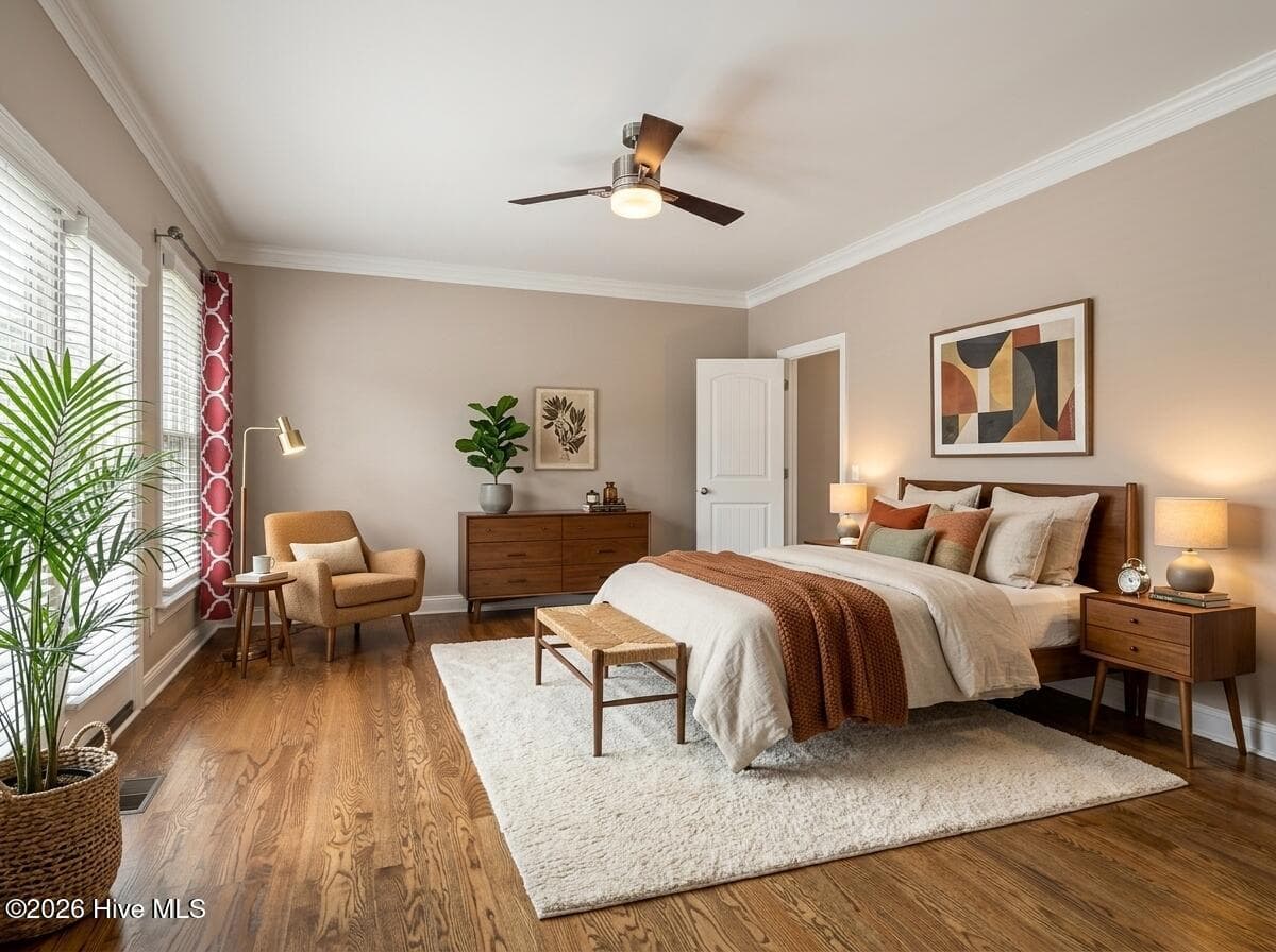 Virtually Staged - Primary Bedroom - 39 Lasswade Drive, Pinehurst, NC 28374
