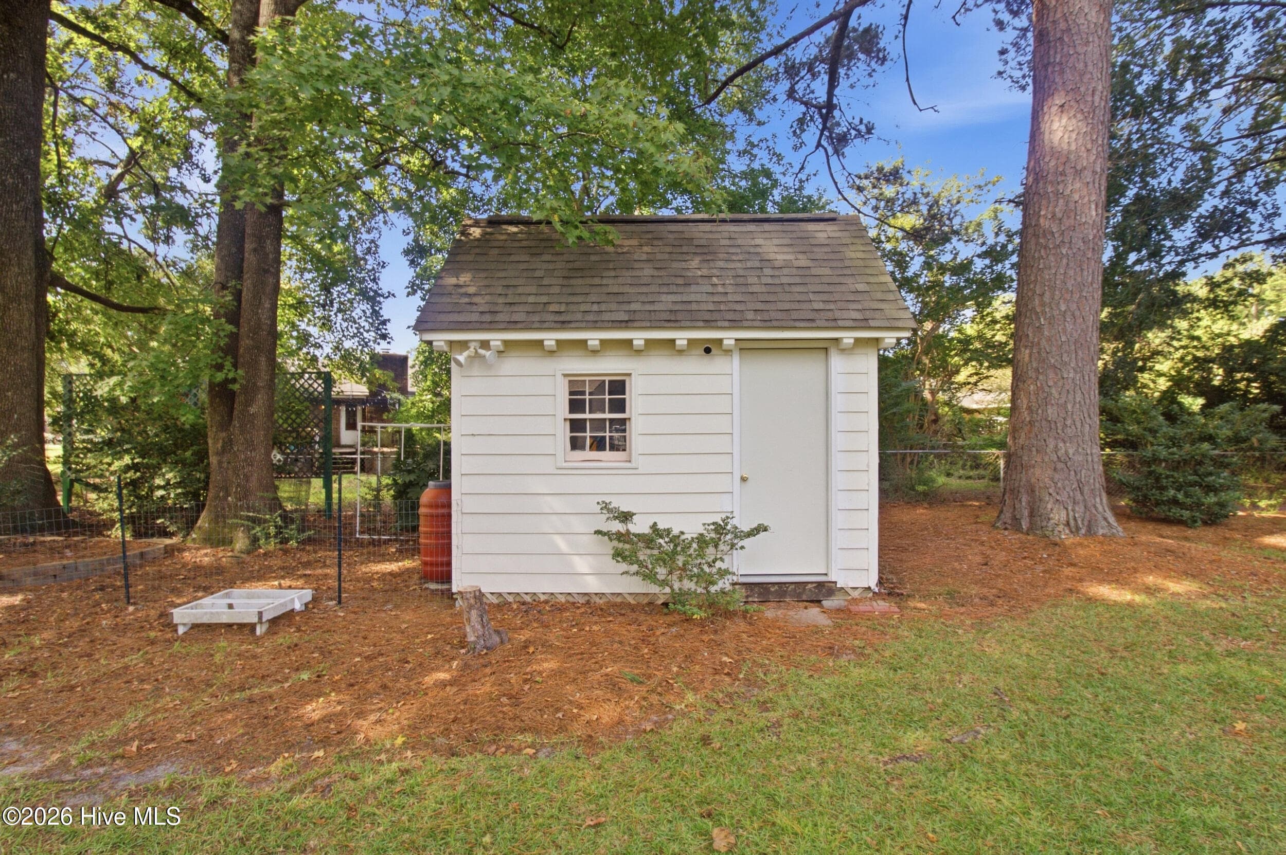Back - detached Storage - 3308 Hunt Master Road, Trent Woods, NC 28562