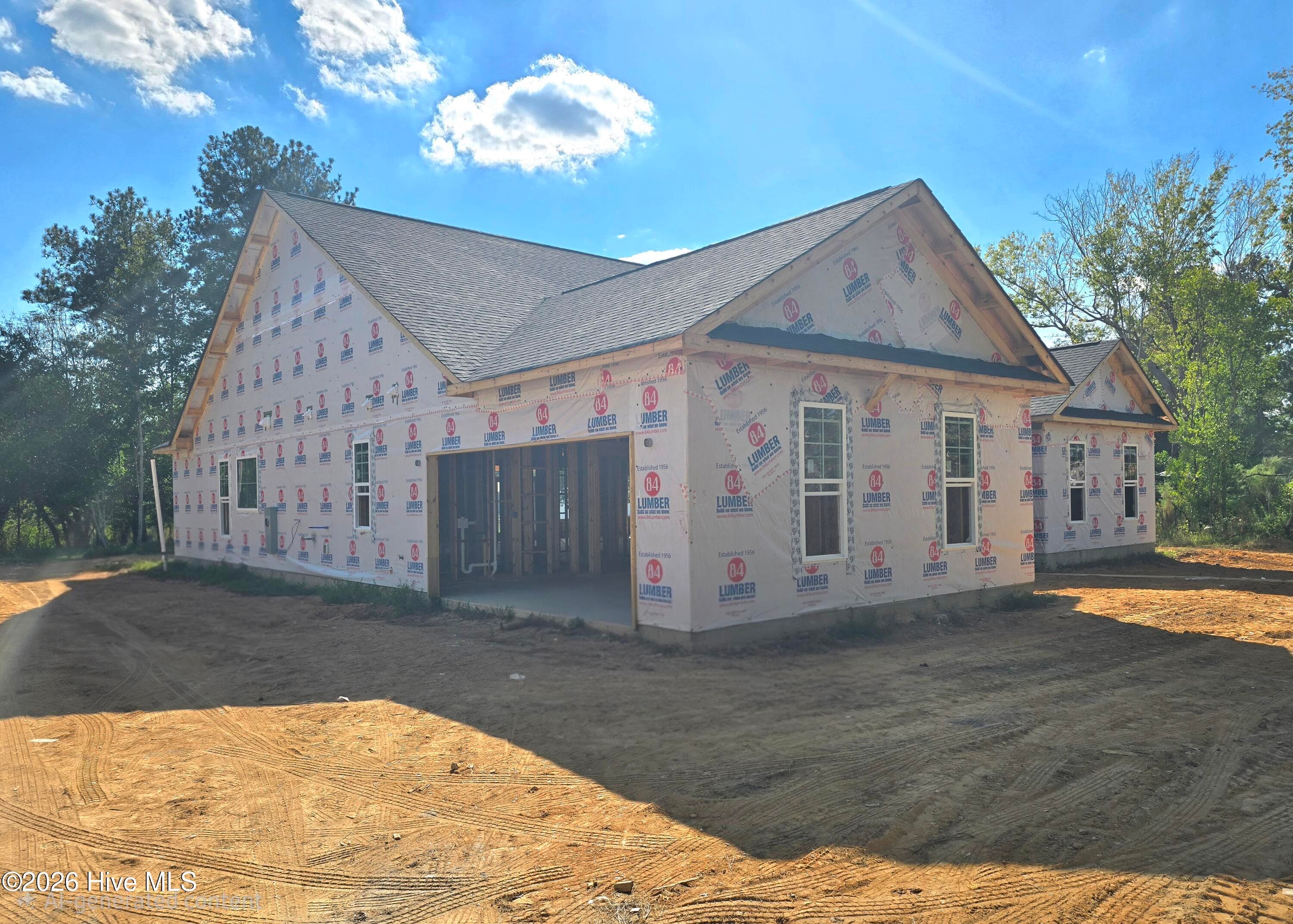 Side entry garage, lot size 0.70 acre - 1809 Bellingham Drive, Beech Island, SC 29842