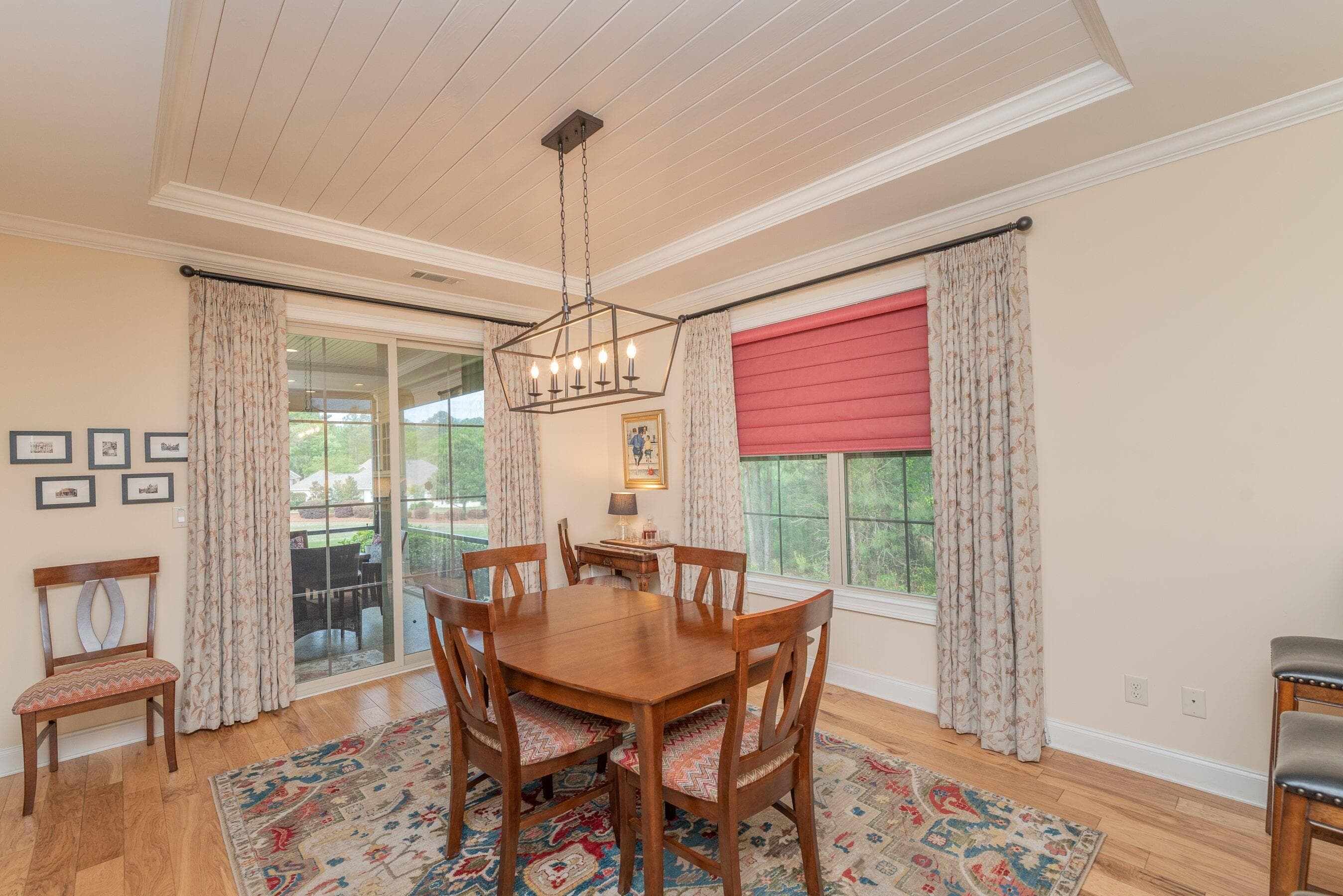 Dining room with lots of views - 207 Quiet Oak Court, Aiken, SC 29803