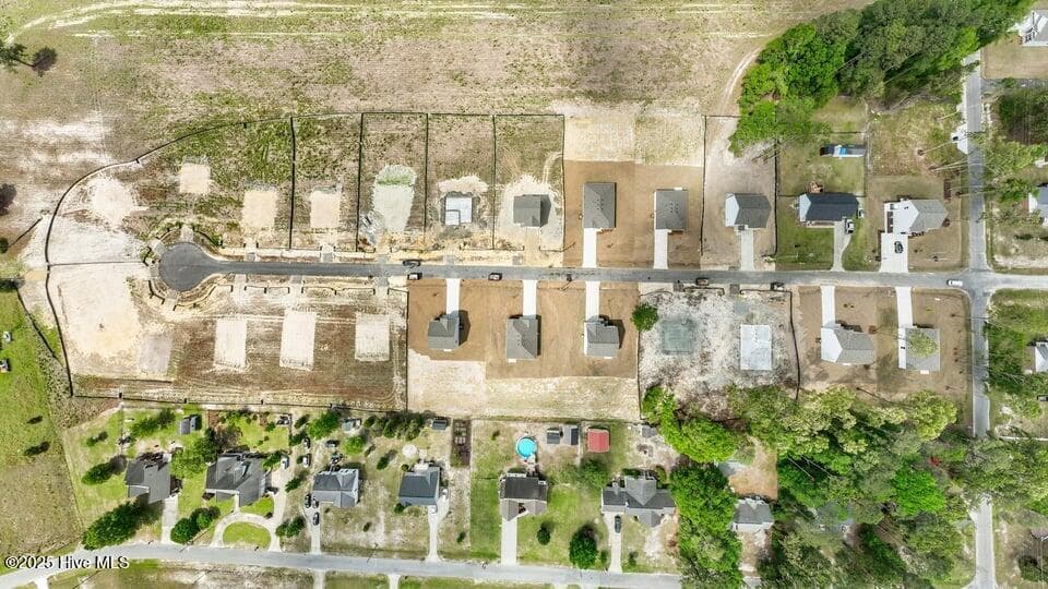 Aerial photos of Blair Ridge * Photos are not of actual home or interior features and are representative of floor plan only. * - 125 Claude Street Lot 46, La Grange, NC 28551