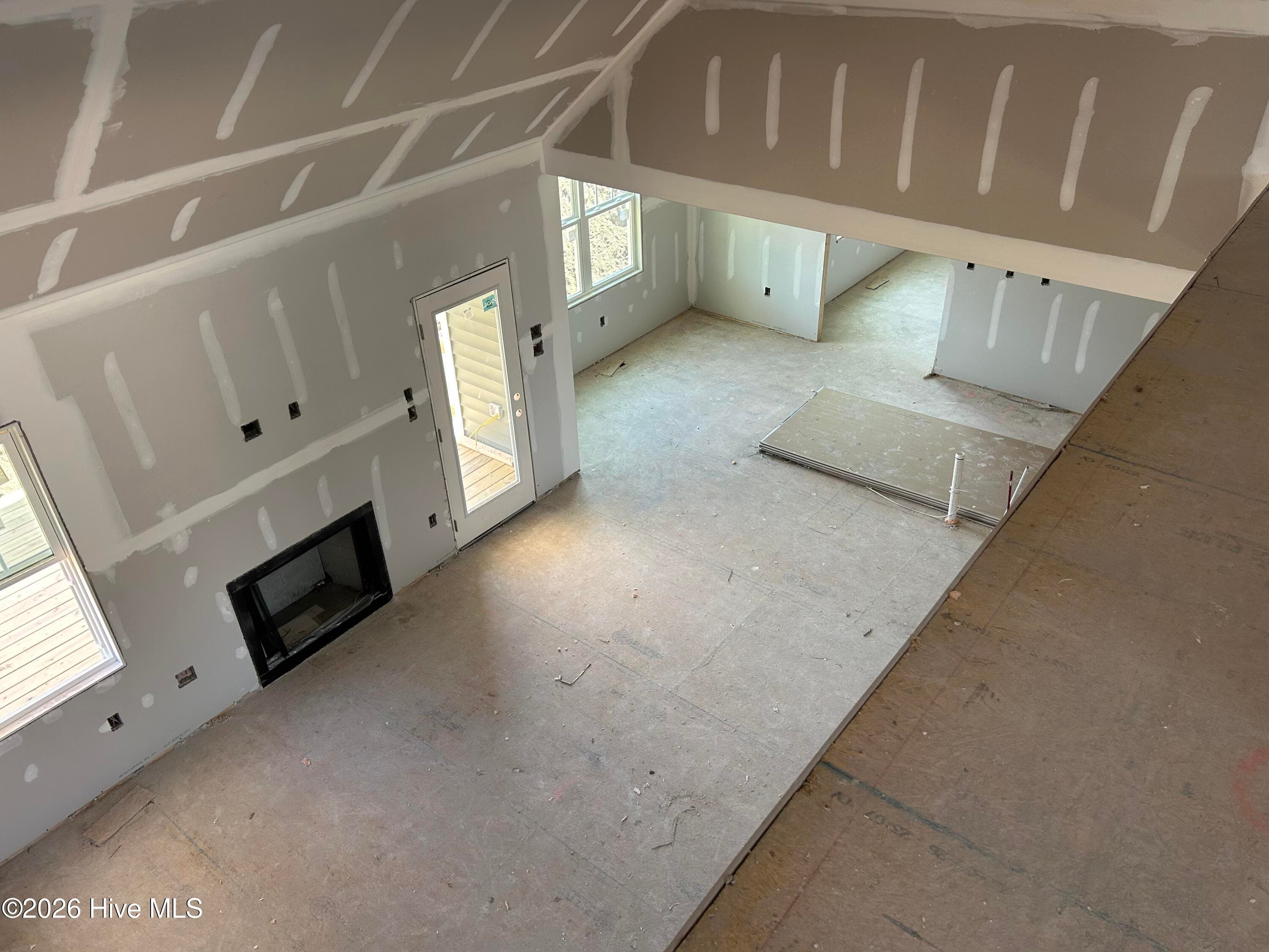 family room from second floor - 168 Prency Lane, Middlesex, NC 27557