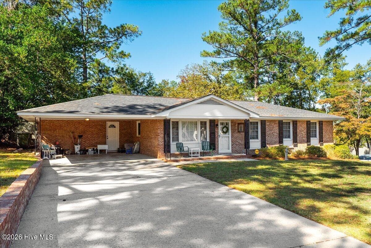 Large driveway and carport - 1912 Coulter Drive, North Augusta, SC 29841